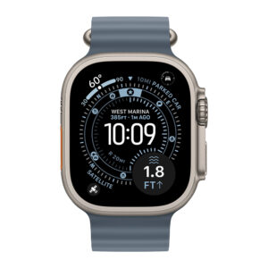 Apple Watch Ultra 3 Titan Natur 49 mm Ocean Band - Magenta Edition