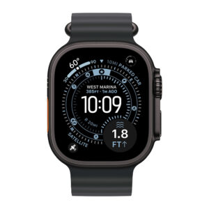 Apple Watch Ultra 3 Titan Schwarz 49 mm Ocean Band - Magenta Edition